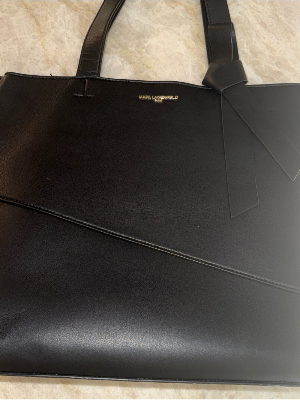 Karl Lagerfeld Chantelle Black Tote. EUC